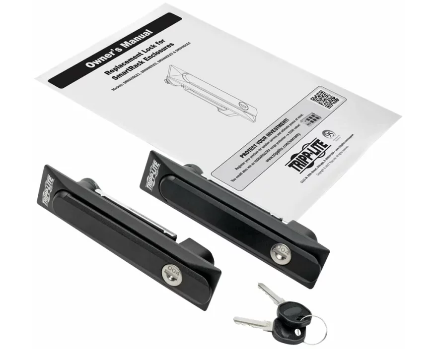 EATON TRIPPLITE Replacement Lock, for SmartRack Server Rack Cabinets - Front and Back Doors, 2 Keys, Version 4
