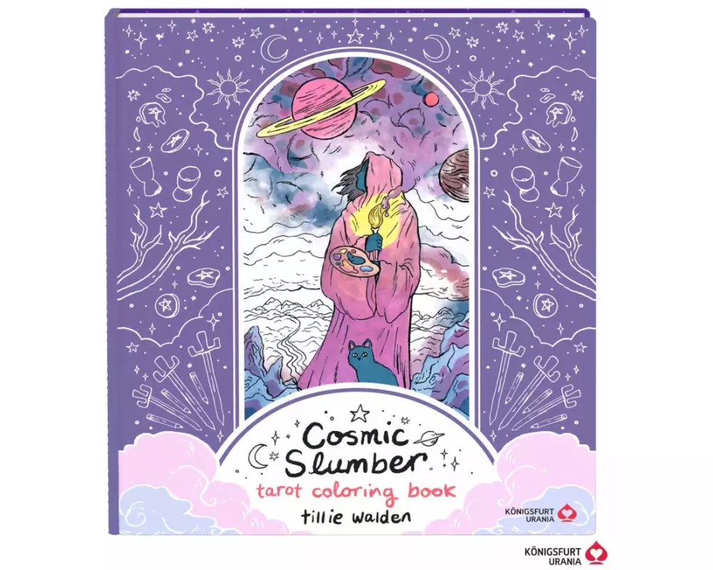Cosmic Slumber Tarot Coloring Book