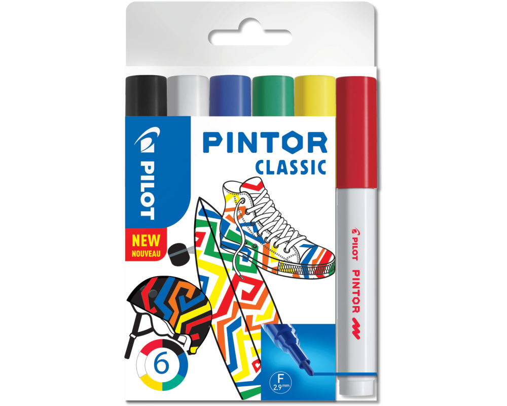 PILOT Marker Pintor Set Standard F S6/0517405 6 Stifte