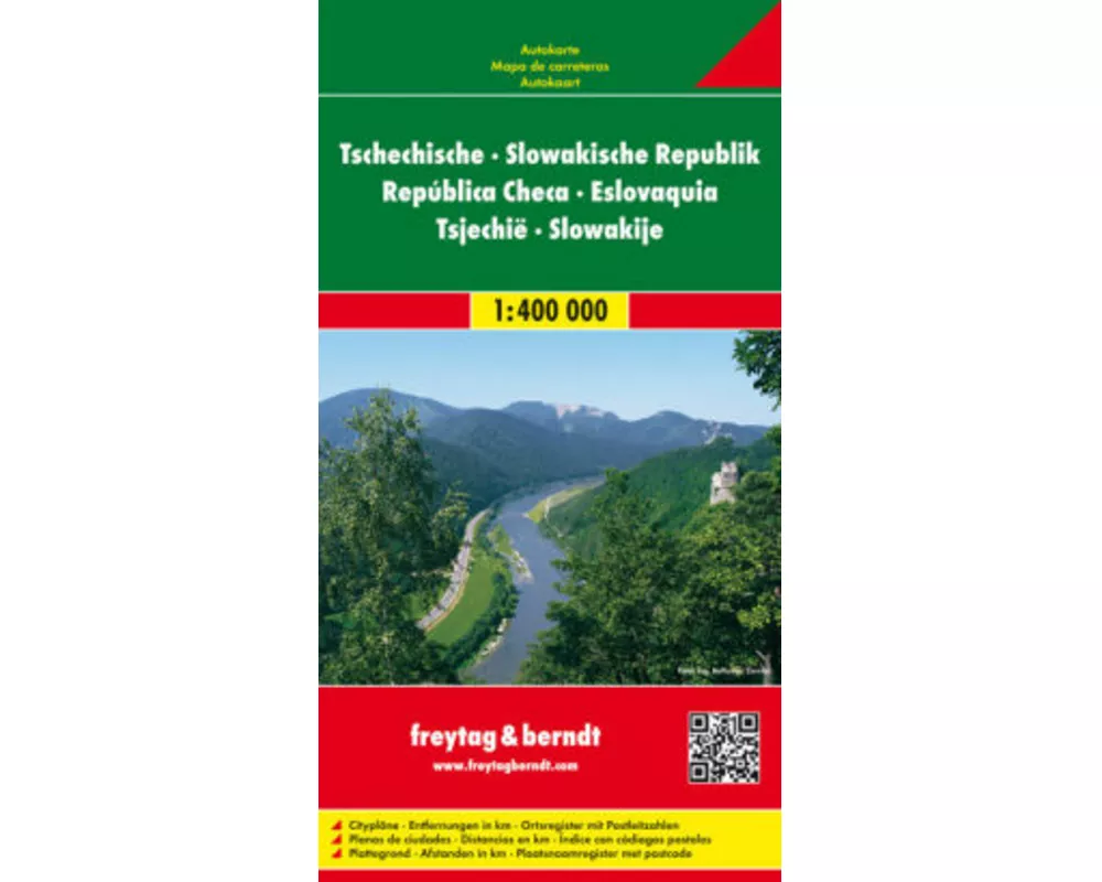 freytag & berndt Straßenkarte Tschechische - Slowakische Republik 1:400.000