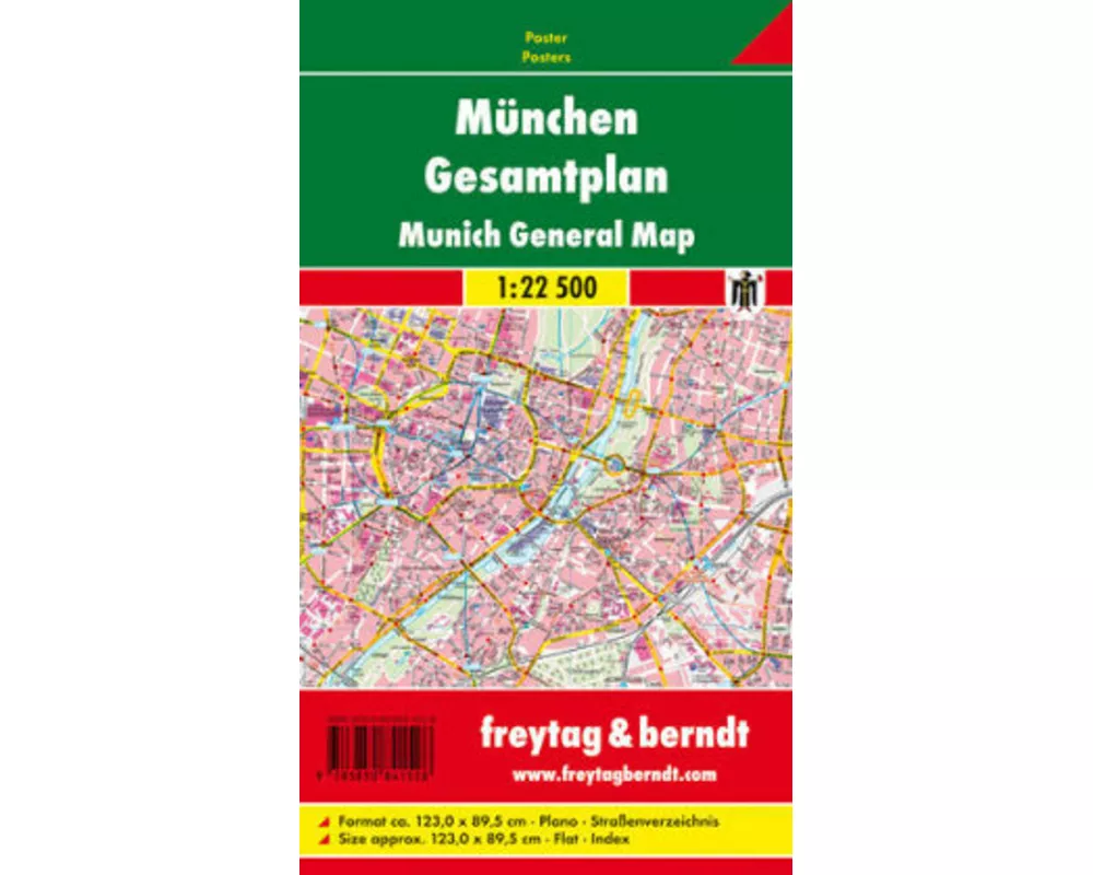 freytag & berndt Poster München Stadtplan 1:22.500