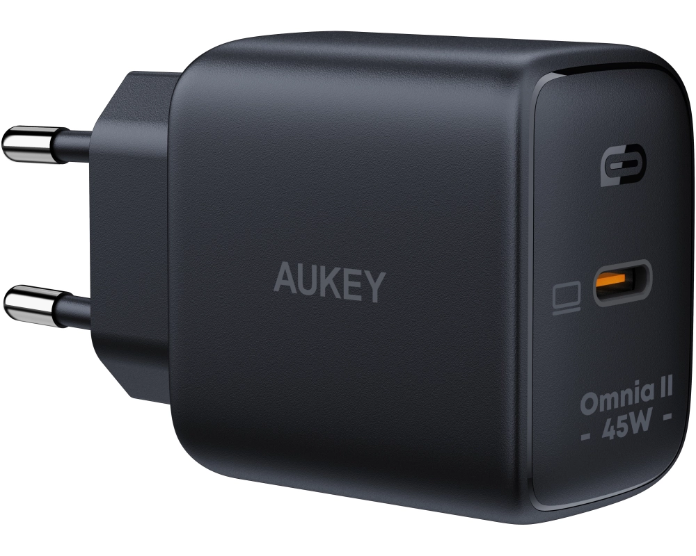 AUKEY Omnia II 45W GaN PD 1-Port PA-B2T BK USB-C Wall Charger