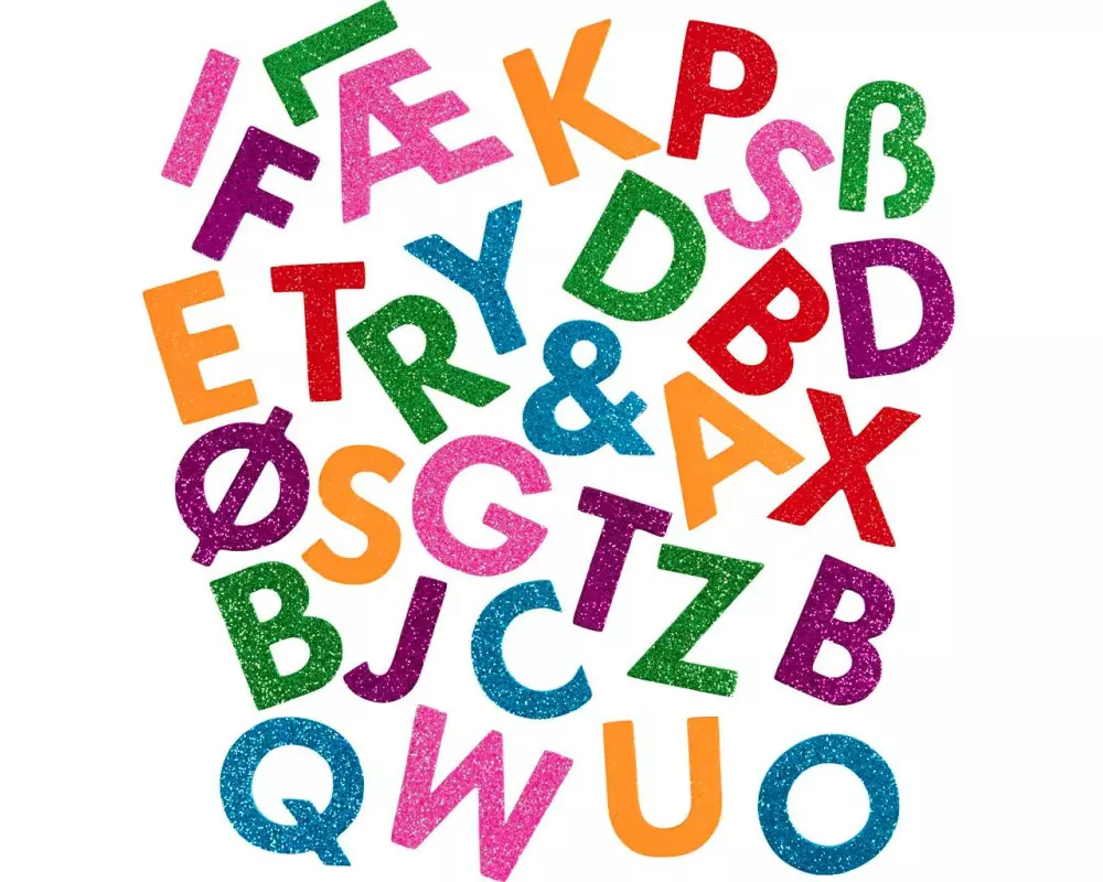 Creativ Company Moosgummi-Set Buchstaben Mehrfarbig, 110 Stück
