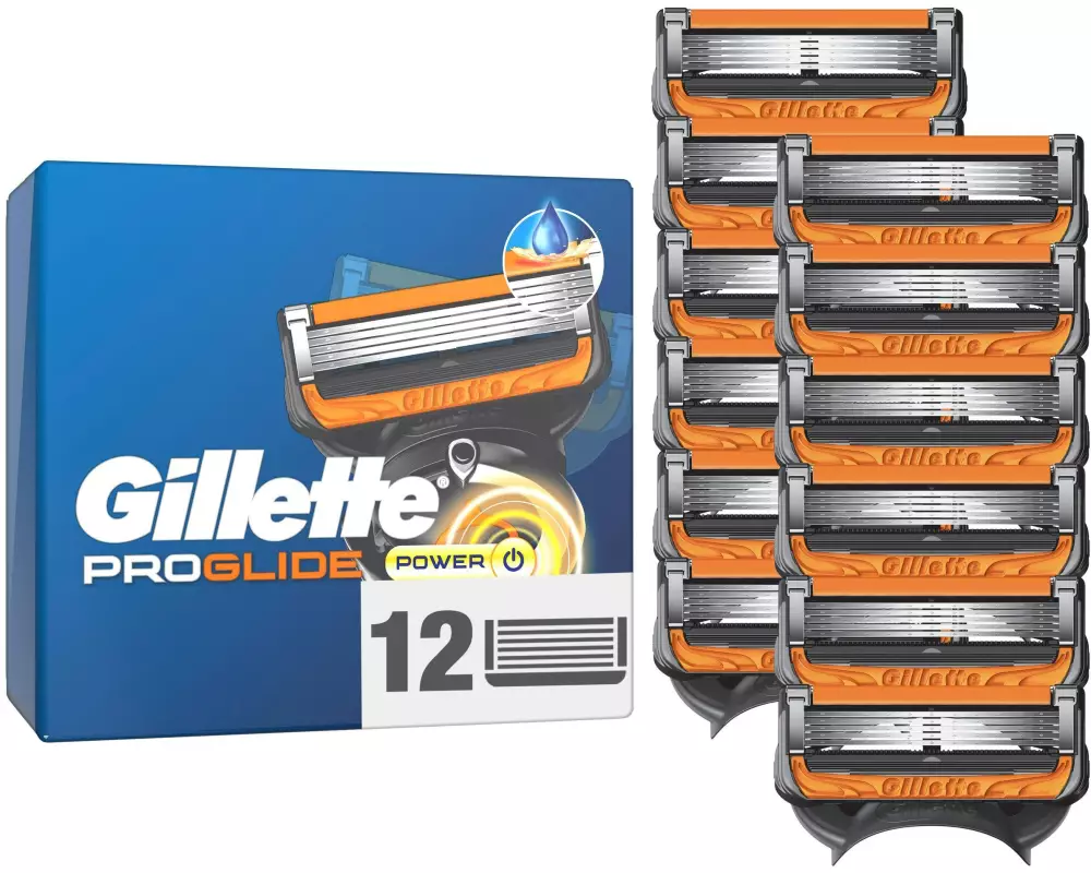 Gillette Rasierklingen Fusion5 Proglide Power 12 Stück