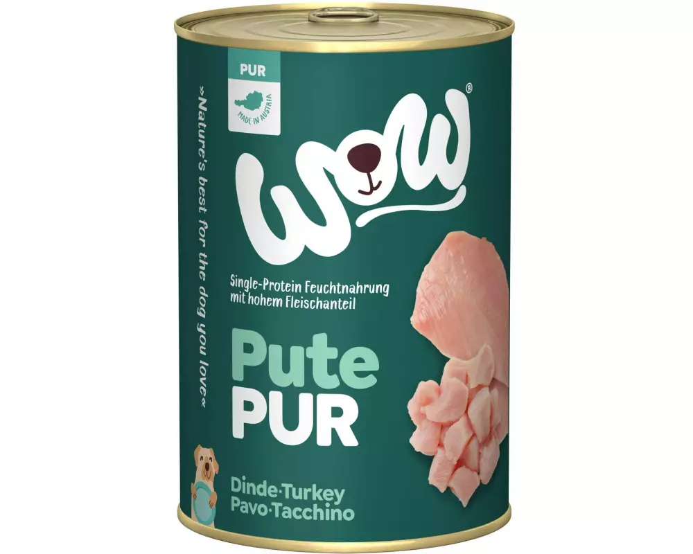 WOW Nassfutter Pur Truthahn Single Protein, 400 g