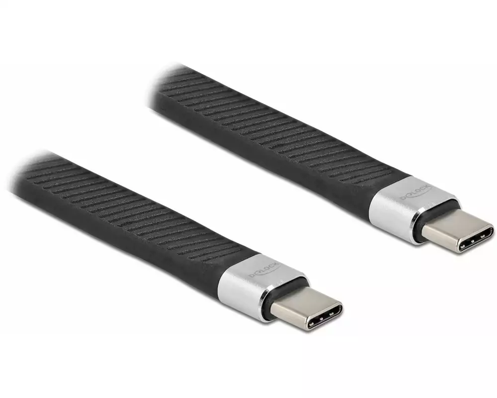 Delock USB 2.0 FPC Flachbandkabel USB-C - USB-C 0.13 m