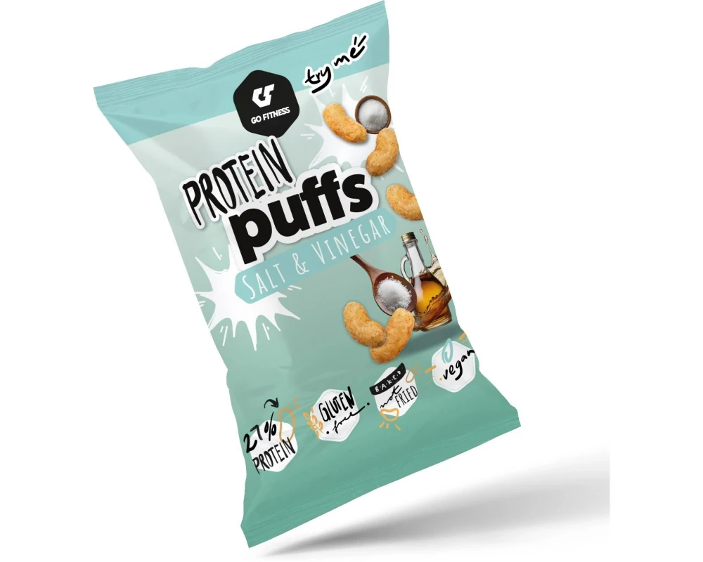Go Fitness Chips & Popcorn Protein Puffs – Salt and Vinegar 50g