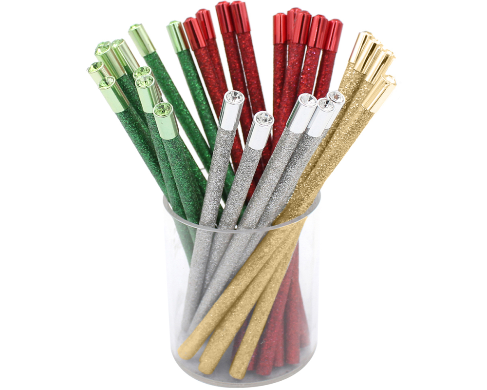 ROOST Bleistift Crystal Glitter TSKY-P03 farbig assortiert