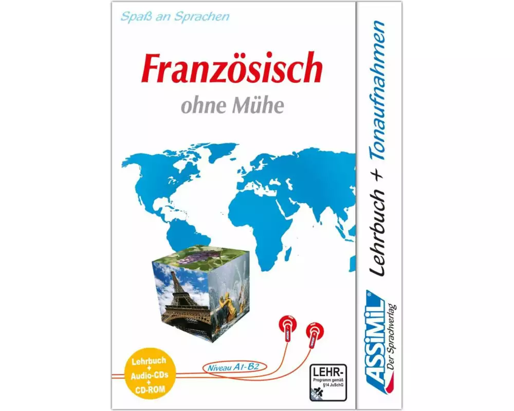 Assimil. Französisch ohne Mühe. Multimedia-PLUS. Lehrbuch + 4 Audio CDs + CD-ROM für Win 98 / ME / 2000 / XP