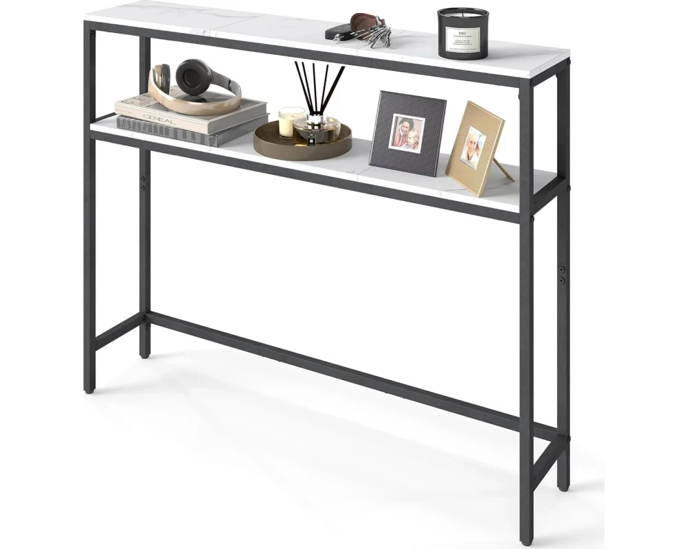 VASAGLE Konsolentisch 100 x 80.5 cm, Weiss