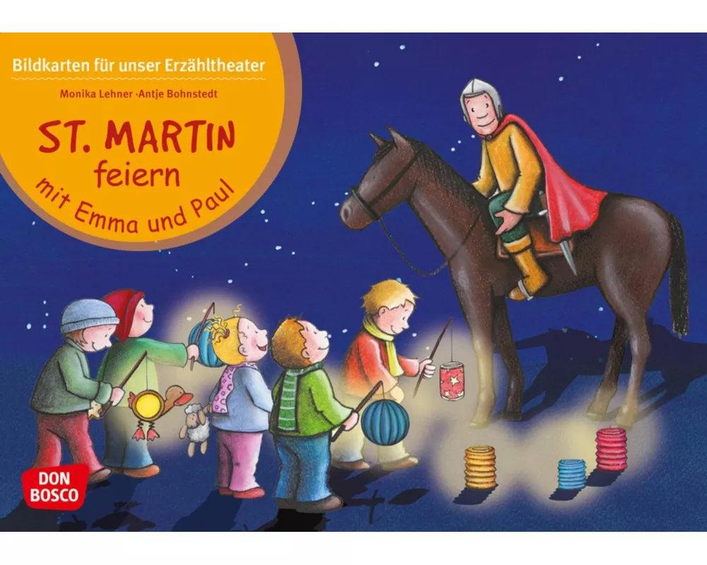St. Martin feiern mit Emma und Paul. Kamishibai Bildkartenset