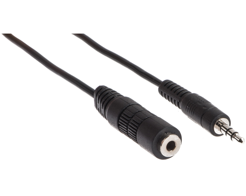 LINK2GO Stereo Extenstion Cable SC3111PBB male/female, 5.0m