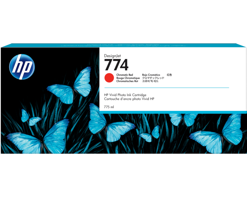 HP Tintenpatrone 774 chrom. red P2W02A DesignJet Z6810 775ml