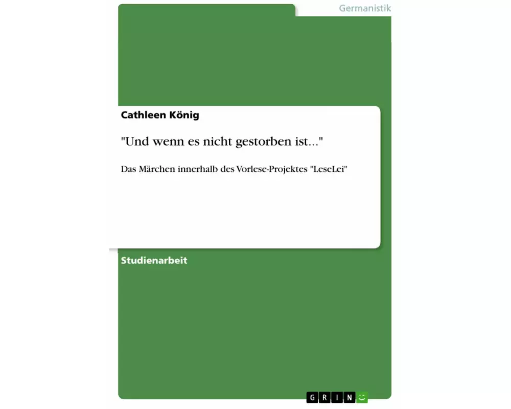 "Und wenn es nicht gestorben ist..."