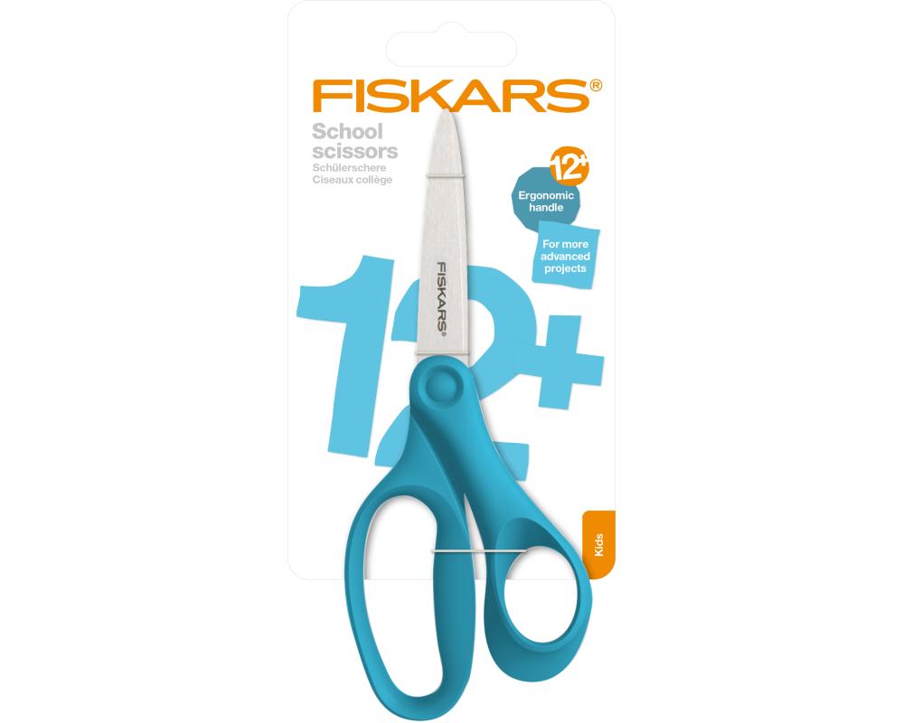 FISKARS Schulschere 18cm 1067855 türkis, Rechtshänder