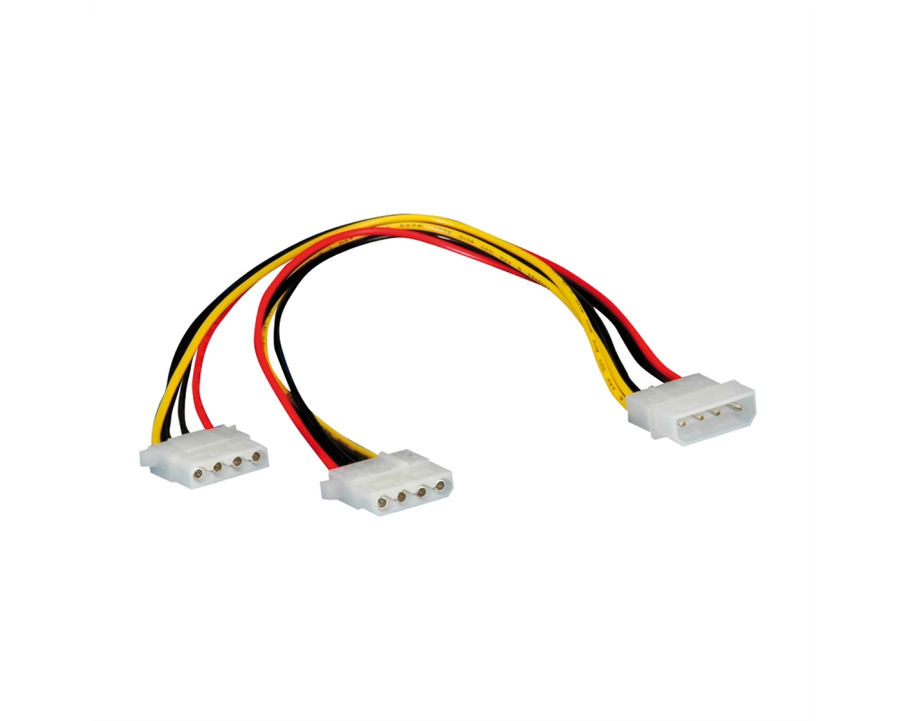 ROLINE Y-Kabel 4 pol. HDD / 2x 4 pol. HDD, 0,3 m
