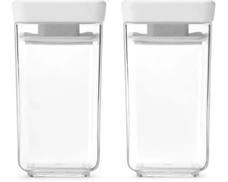 Brabantia Vorratsdose Tasty+ 0.3 l, Transparent/Hellgrau