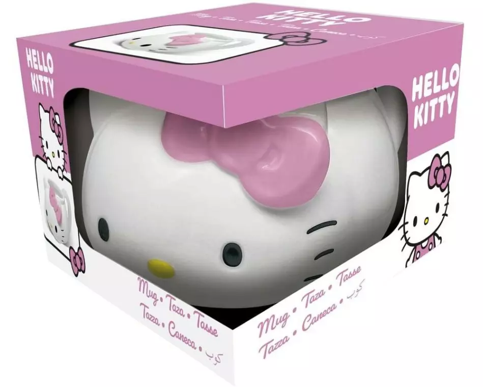 Stor Universaltasse 3D Hello Kitty 502 ml, 1 Stück, Weiss