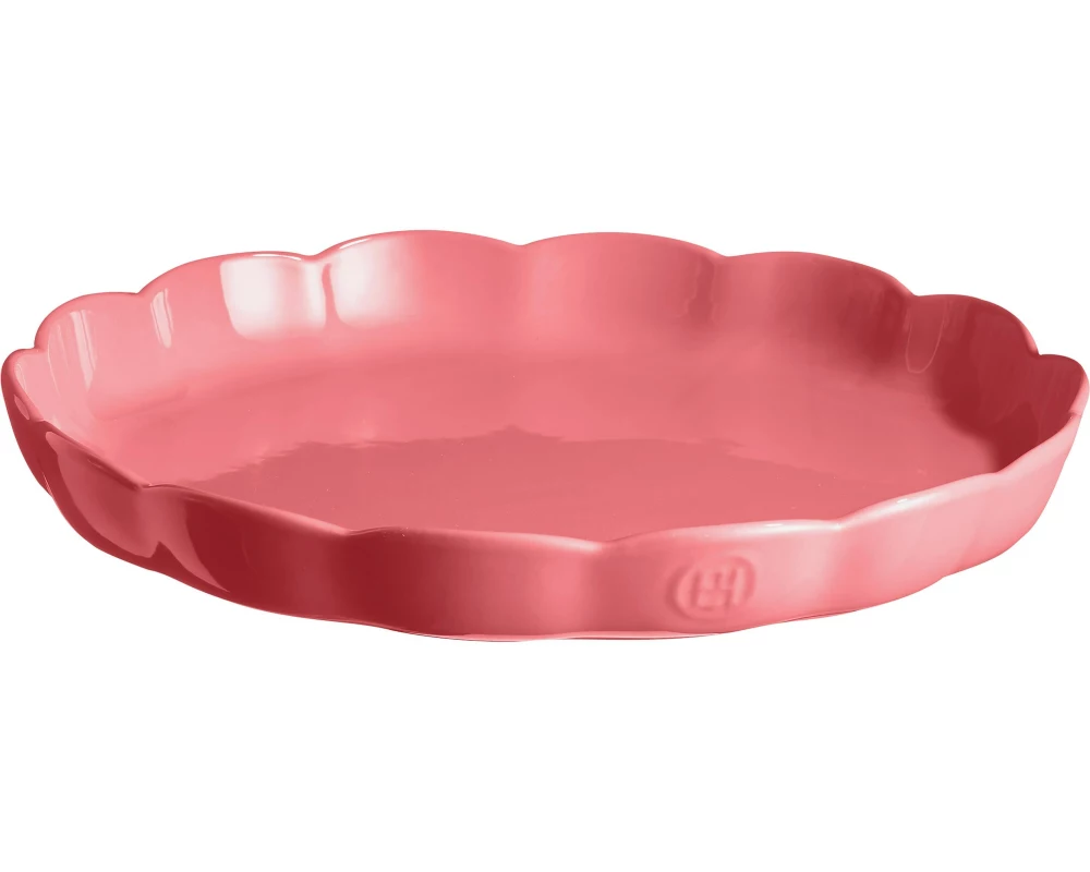 Emile Henry Madeleine Rund, Keramik, 31 cm, Vanille