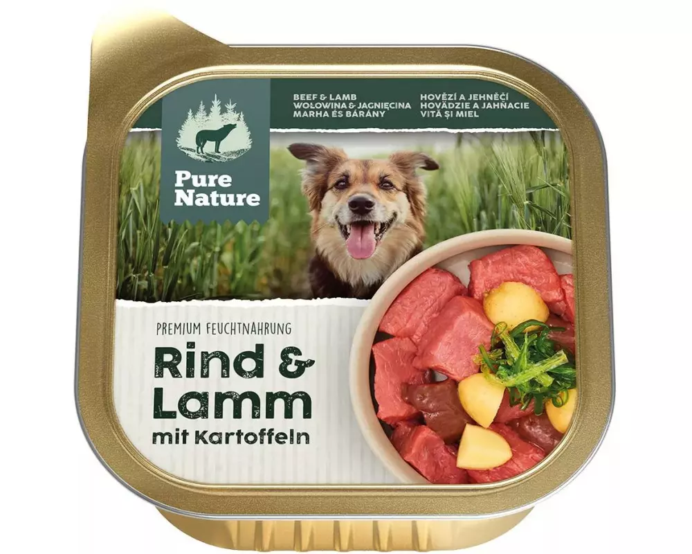 Pure Nature Nassfutter Rind&Lamm, 150 g
