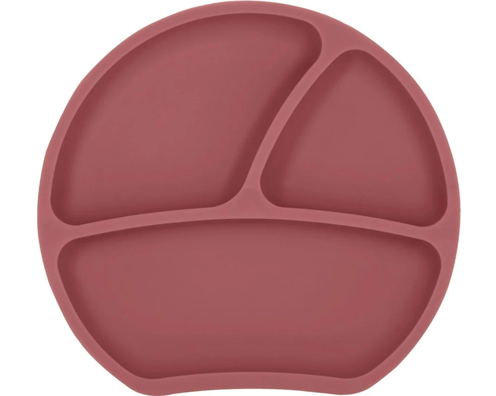 Kindsgut Kinderteller unterteilt Altrosa