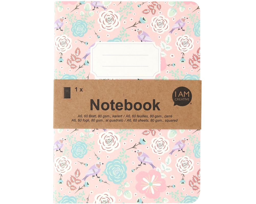 I AM CREATIVE Notizbuch A6 MAA4005.36 rosa 60 Seiten
