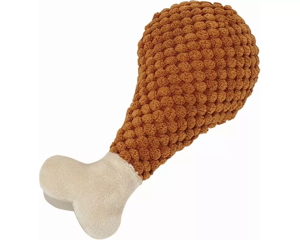 Nobby Hunde-Spielzeug Food Hähnchenkeule, 17.5 cm, Braun