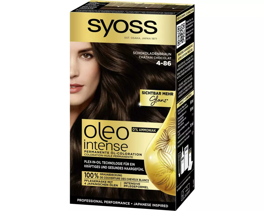 Syoss oleo intense Haarcoloration Oleo Intense 4-86 Schokoladenbraun
