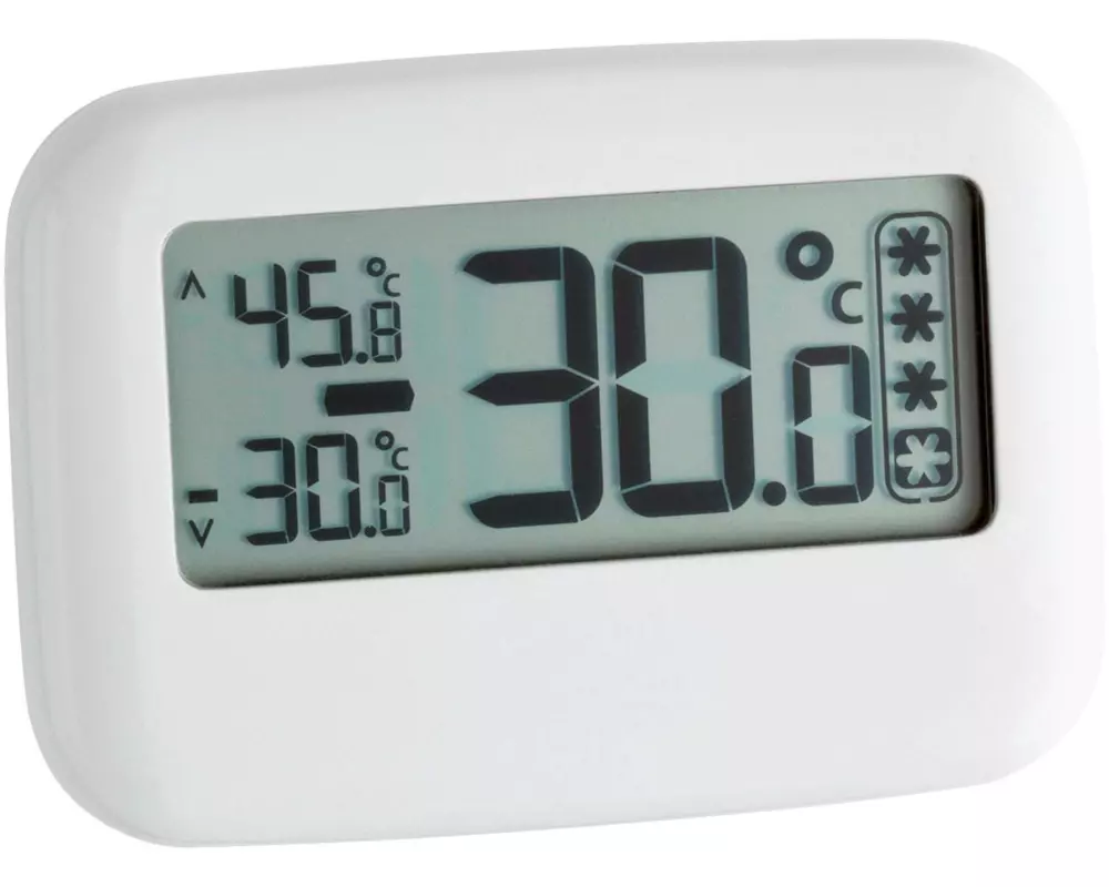 TFA Dostmann Kühlthermometer Digital Kunststoff Weiss