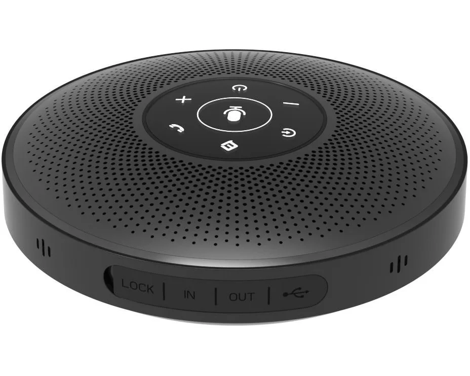 eMeet Speakerphone OfficeCore M2 USB Schwarz, mit Bluetooth Dongle