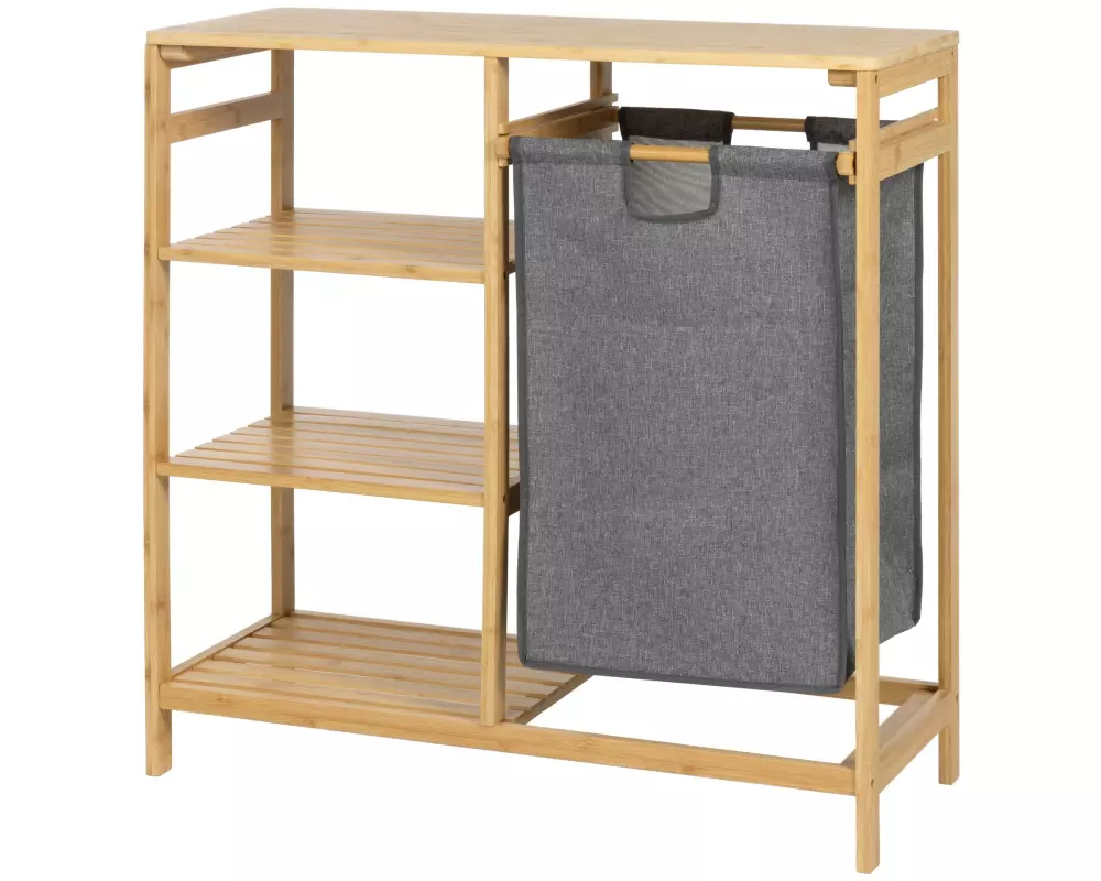COCON Badezimmerregal mit Wäschesammler