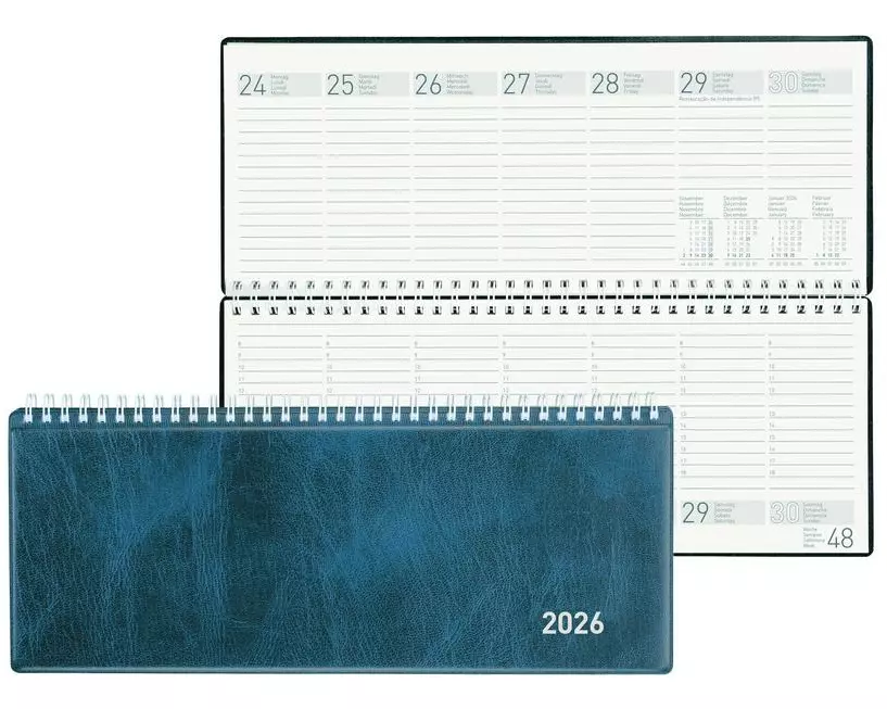Biella Pultkalender Seplana Dunkelblau, 29.8 x 11.7 cm