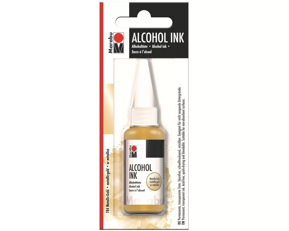 Marabu Alkoholtinte Ink Metallic Gold, 20 ml