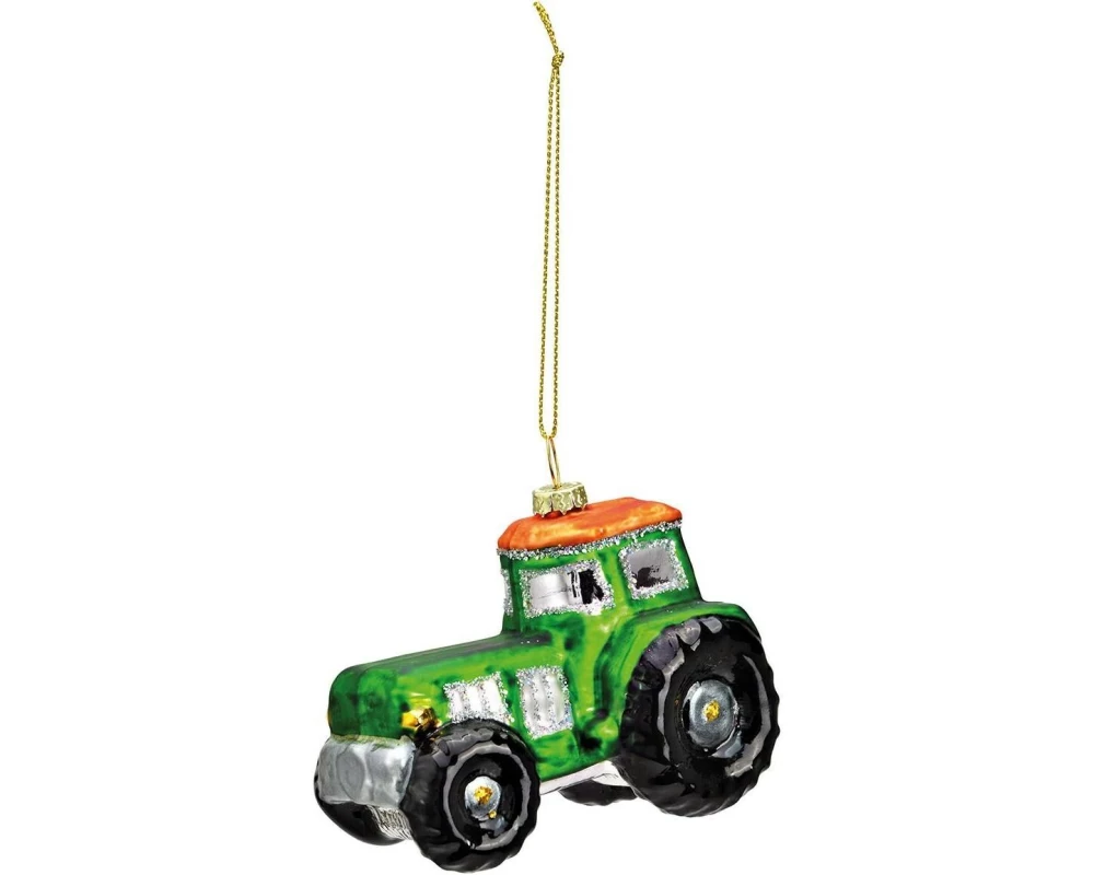 G. Wurm Weihnachtsschmuck Traktor Schwarz/Grün