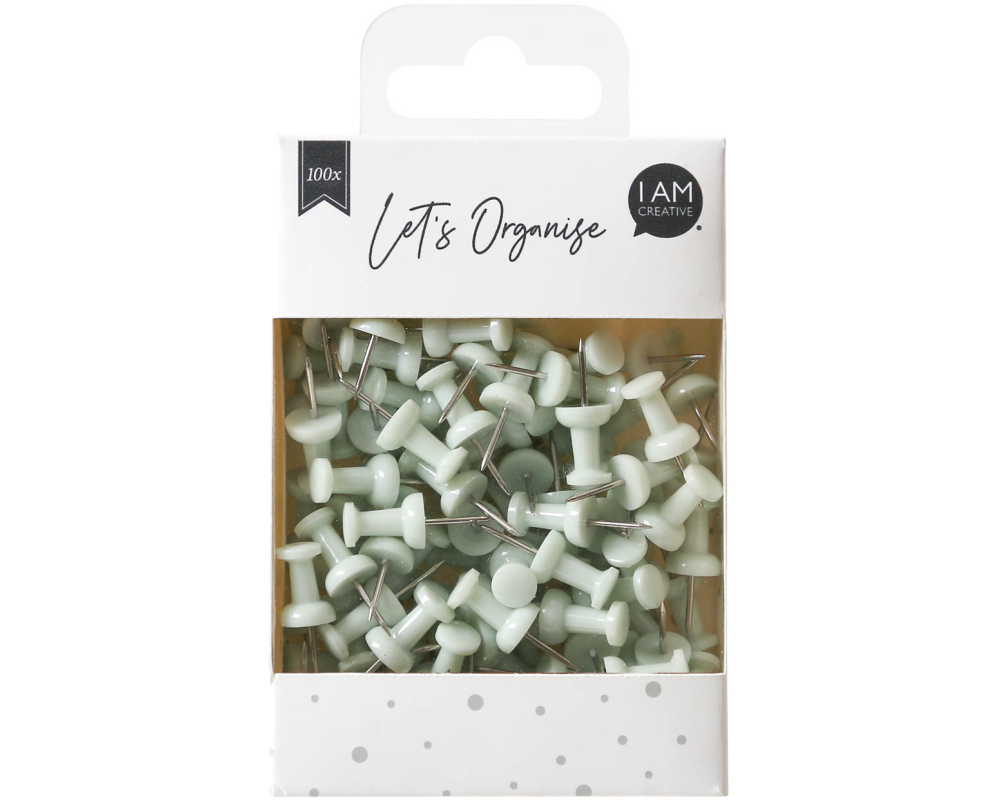 I AM CREATIVE Pinnadeln Let`s Organize MAA4035.17 hellgrün, 9x24cm 100 Stück