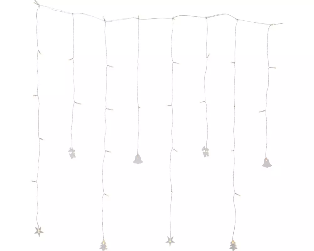 Star Trading LED-Lichtervorhang Decy 40 LED, 100 cm, indoor