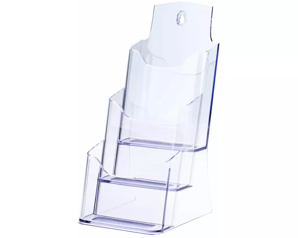 Sigel Prospektständer Acrylic 3 Fach, DIN Lang / DIN A6