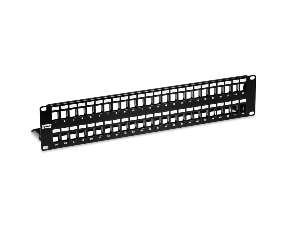 TRENDnet TC-KP48S Patch Panel, 48-Port Blank Keystone geschirmt