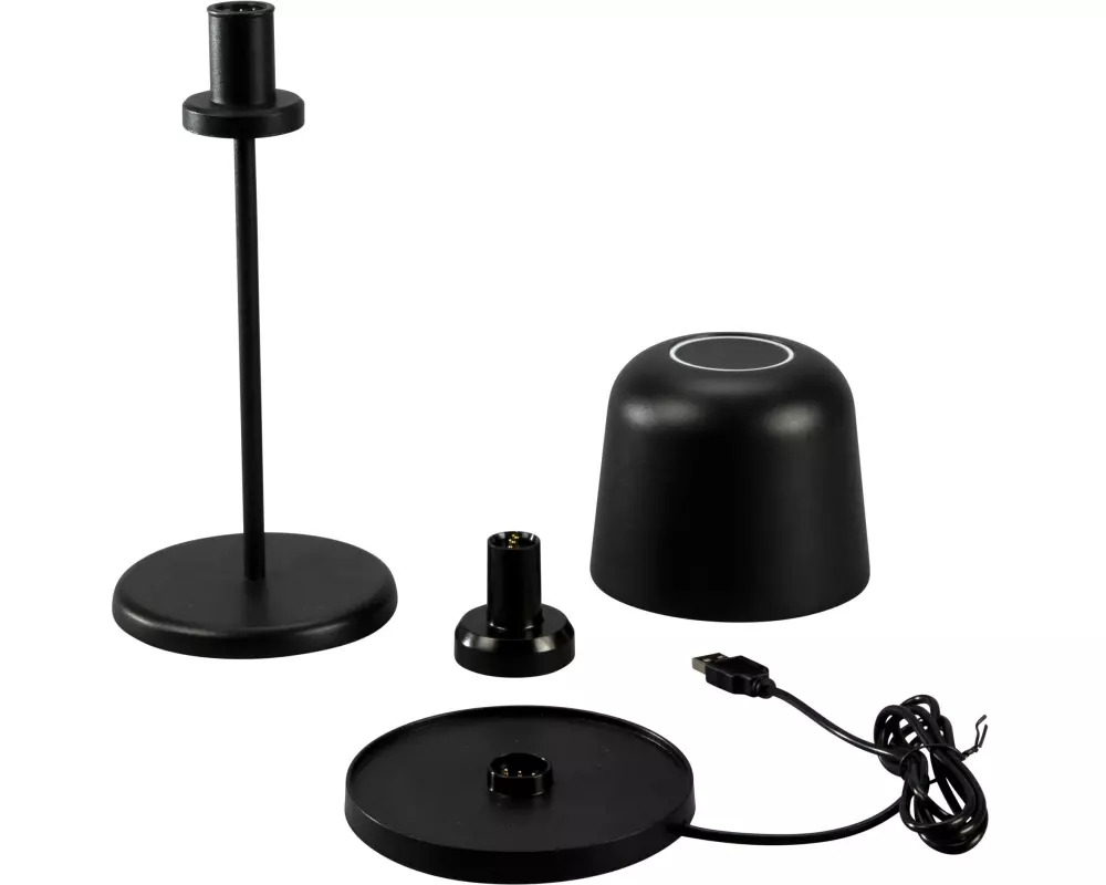 Konstsmide Akku-Tischleuchte Biot LED 2200/2700K, Dimmbar - Schwarz