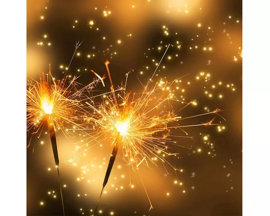 Braun + Company Weihnachtsservietten Wunderkerze 33 cm x 33 cm, 20 Stück