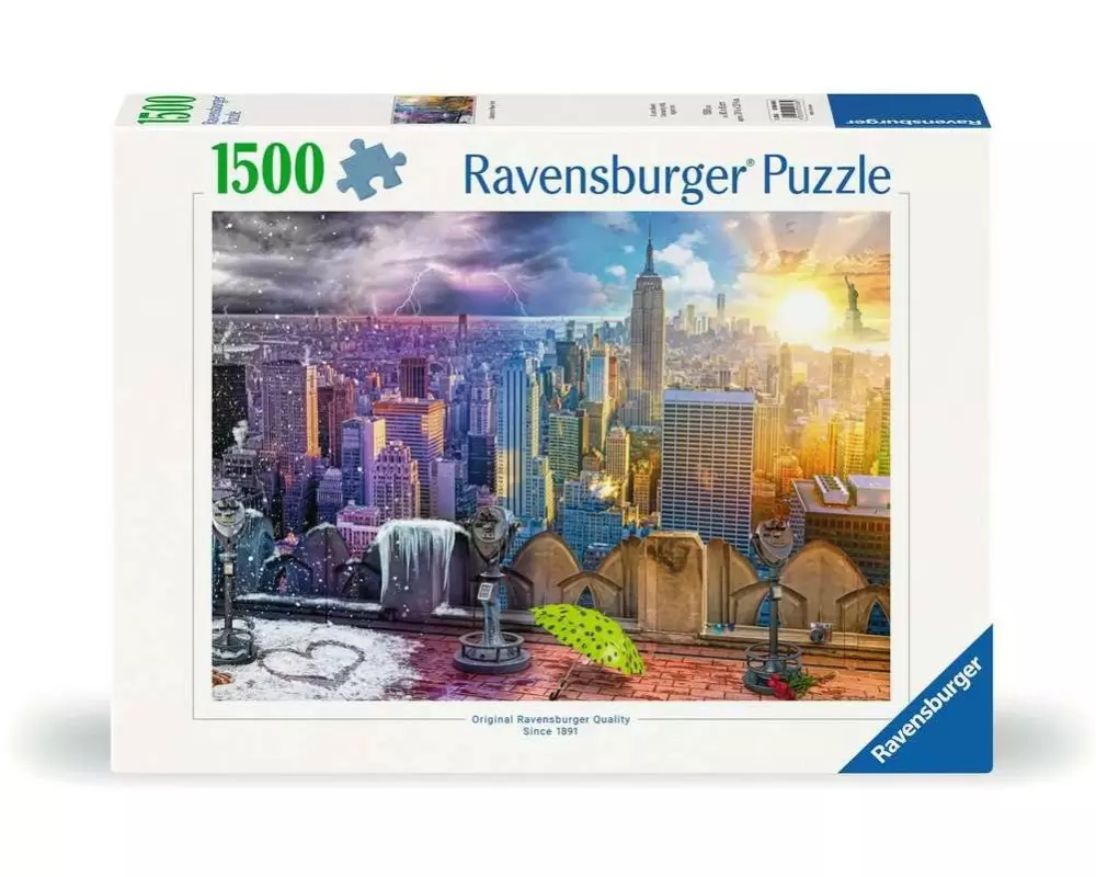Ravensburger Puzzle New York im Winter und Sommer