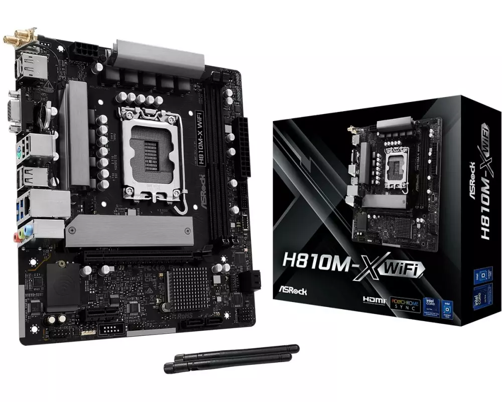 ASRock Mainboard H810M-X WiFi