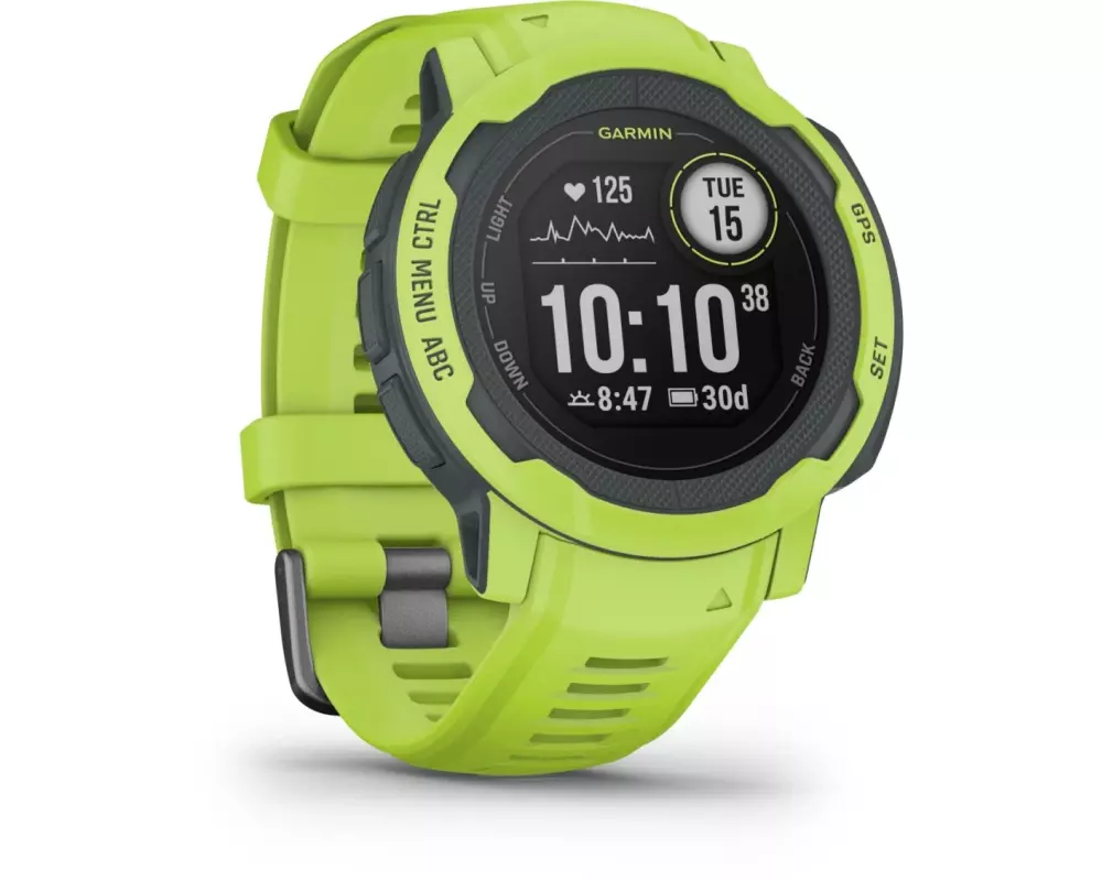 GARMIN Sportuhr Instinct 2, Limettengrün/Schwarz