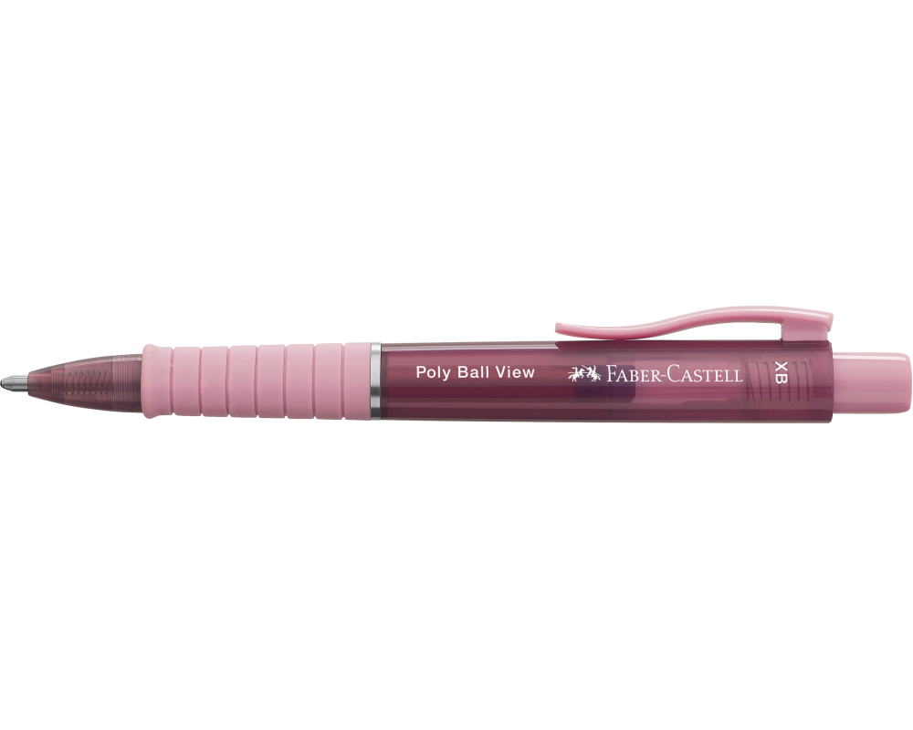 FABER-CASTELL Kugelschreiber Poly Ball View 145753 Rose shadows XB