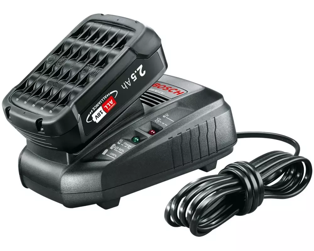 Bosch Akku Starterset 18 V Power for All 2.5 Ah + AL 1830 CV