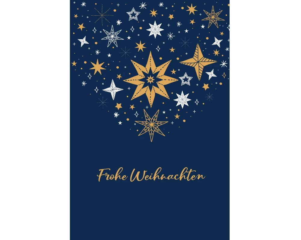 ABC Weihnachtskarten-Set A6, 6 Stück