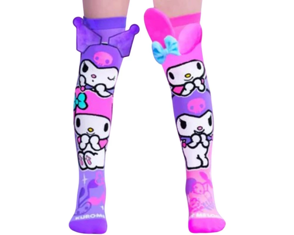 Waldmeier Socken MADMIA Kuromi & My Melody Mehrfarbig