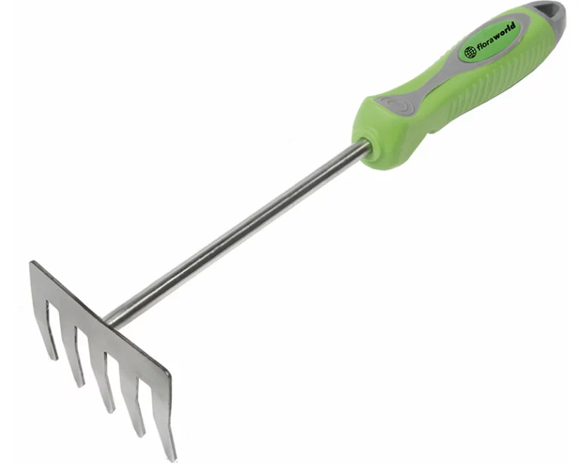 floraworld Kleinrechen Premium Edelstahl