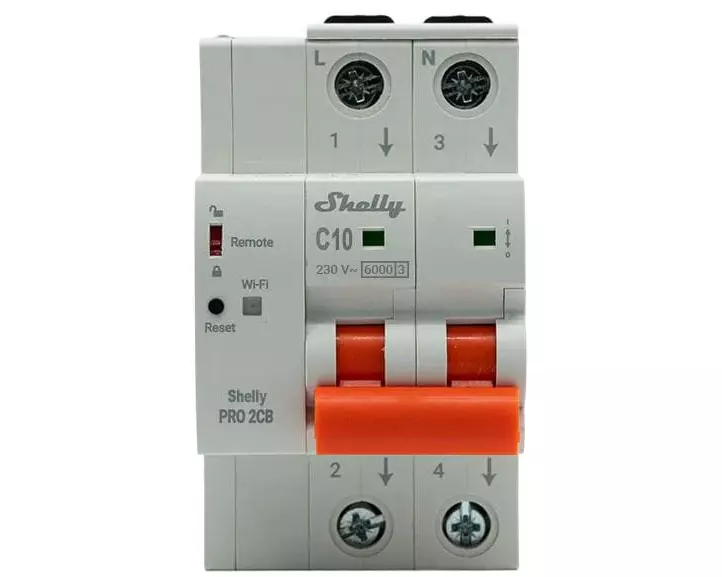 Shelly Pro 2CB C10 · 2-polig · 10A