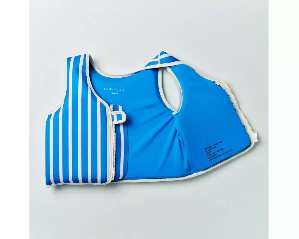 Sunnylife Float Vest 3-6 Tino the Tiger Blue